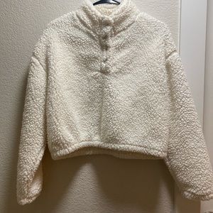 PacSun sherpa fleece sweatshirt